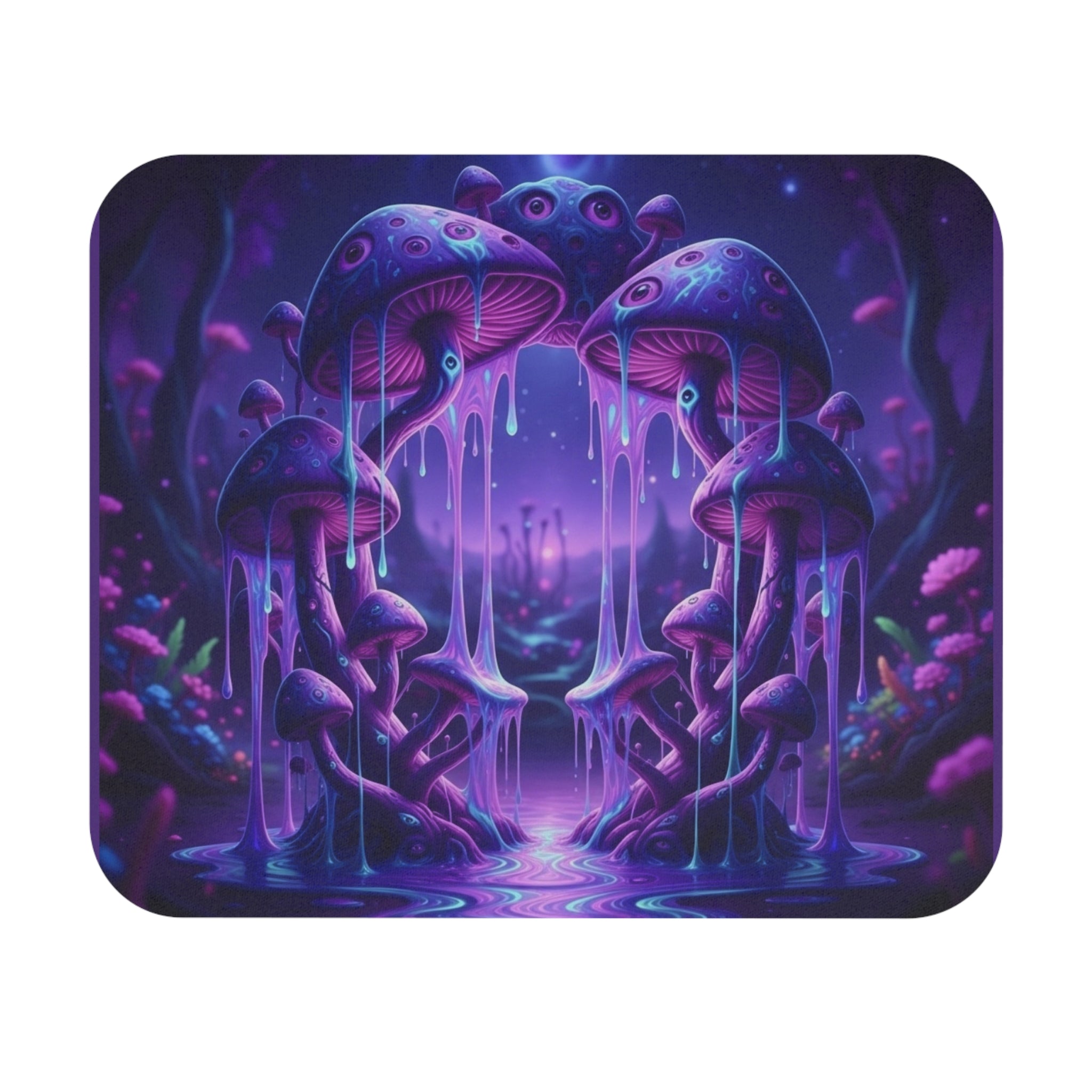 Mystical Mushroom Mouse Pad, Gaming Desk Accessory, Fantasy Decor for Home Office, Unique Gift for Gamers, Nature Lover's Desk