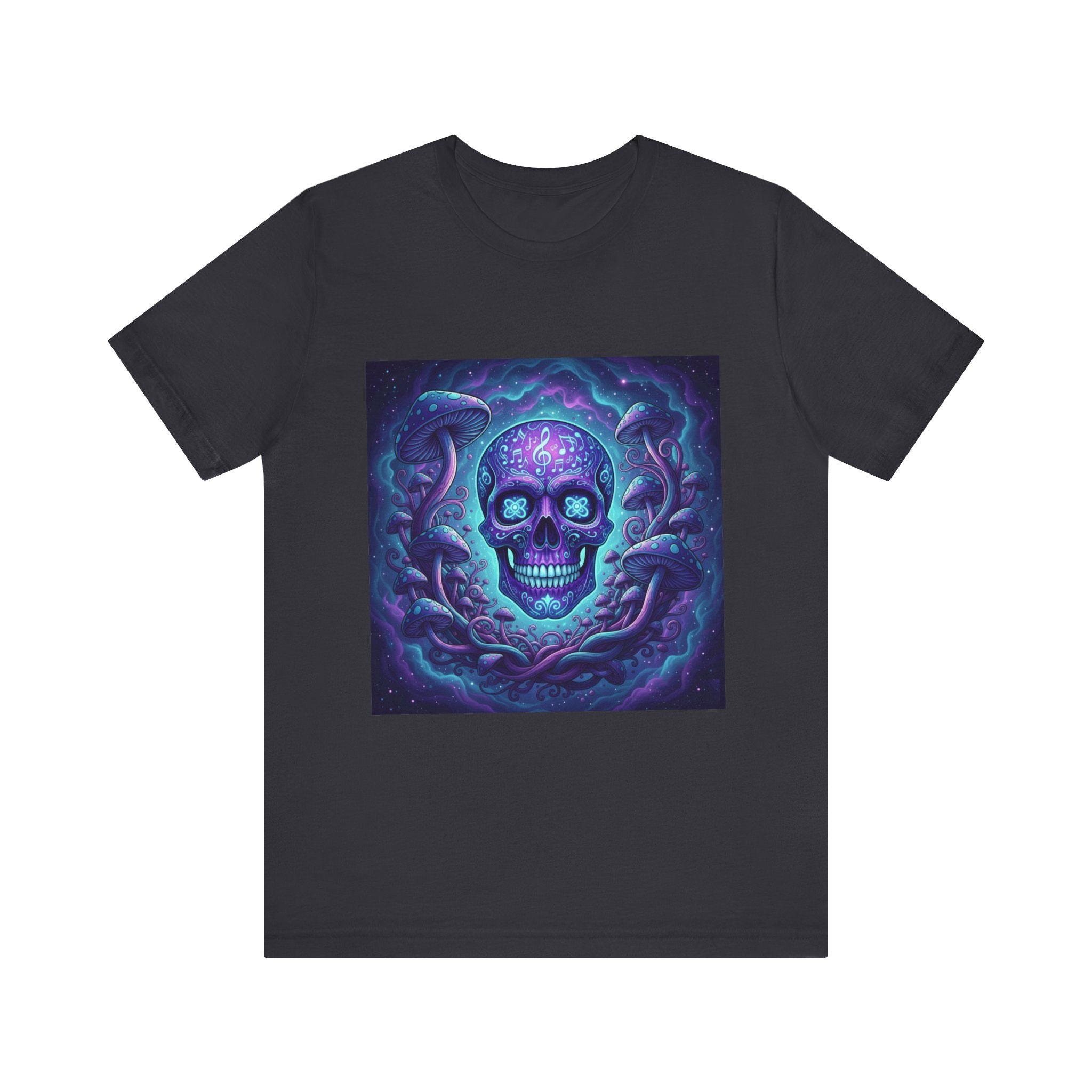 Gothic Skull Graphic Tee, Unisex T-Shirt, Casual Wear, Halloween Apparel, Music Festival Shirt, Edgy Streetwear, Unique Gift Idea