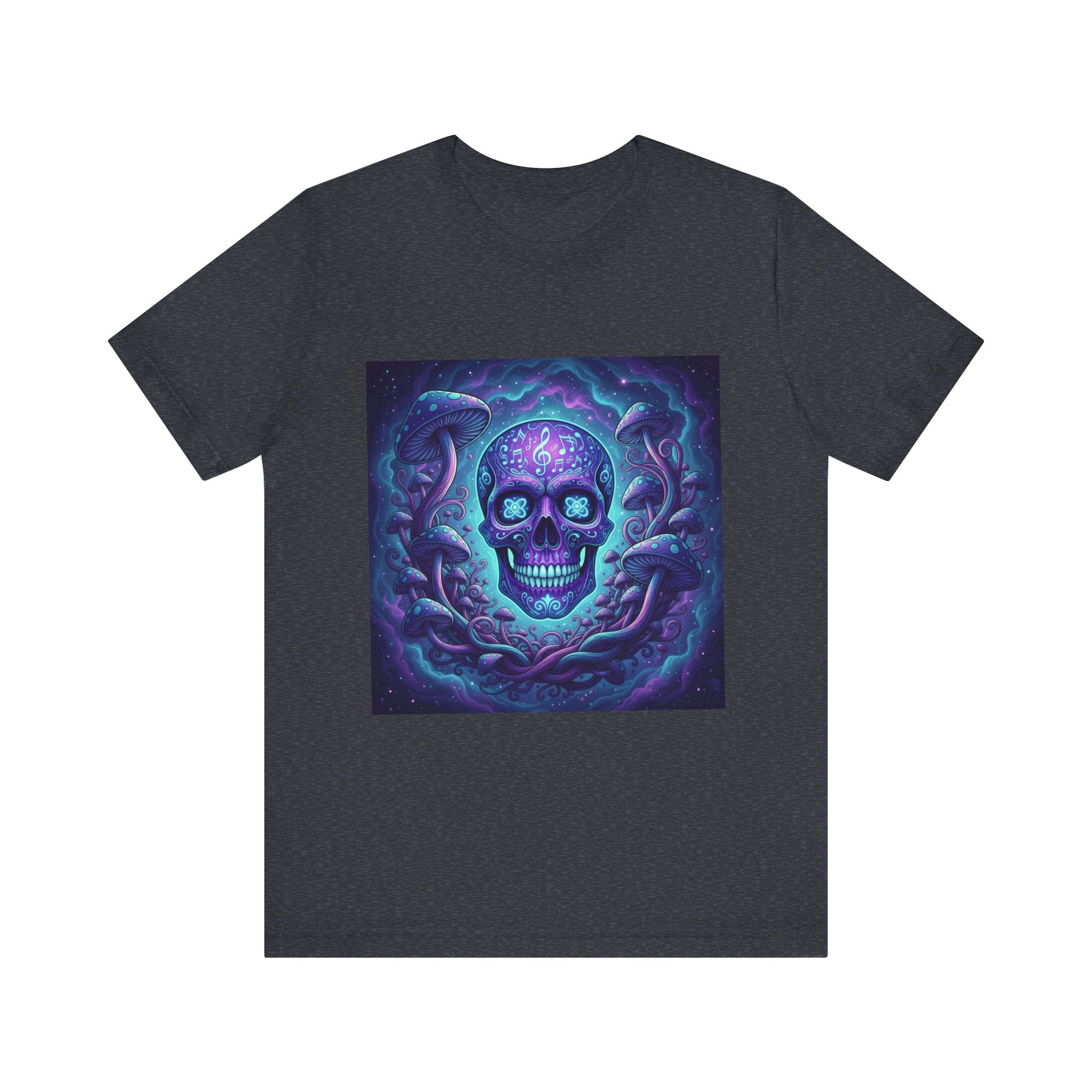 Gothic Skull Graphic Tee, Unisex T-Shirt, Casual Wear, Halloween Apparel, Music Festival Shirt, Edgy Streetwear, Unique Gift Idea