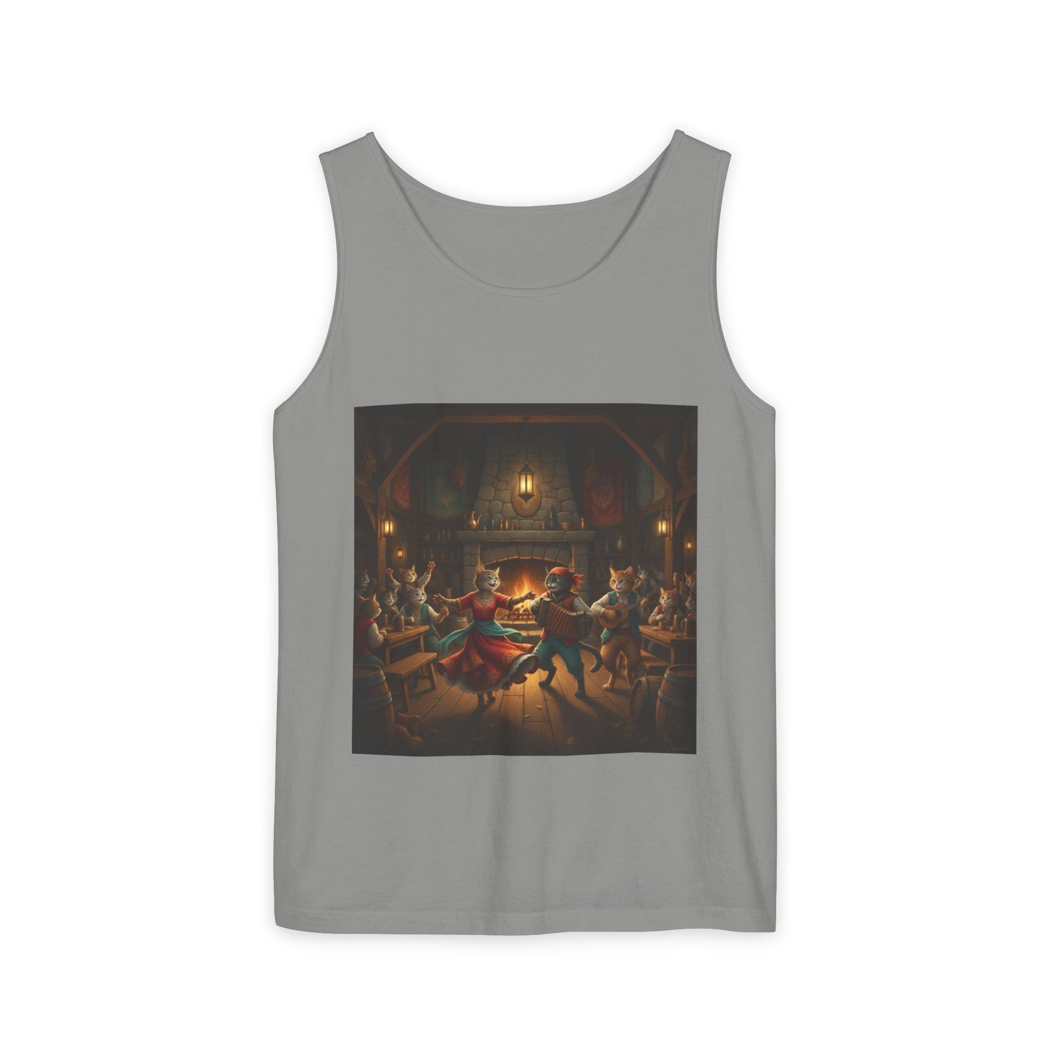 Tank Top with Gypsy Dancing Cats Design