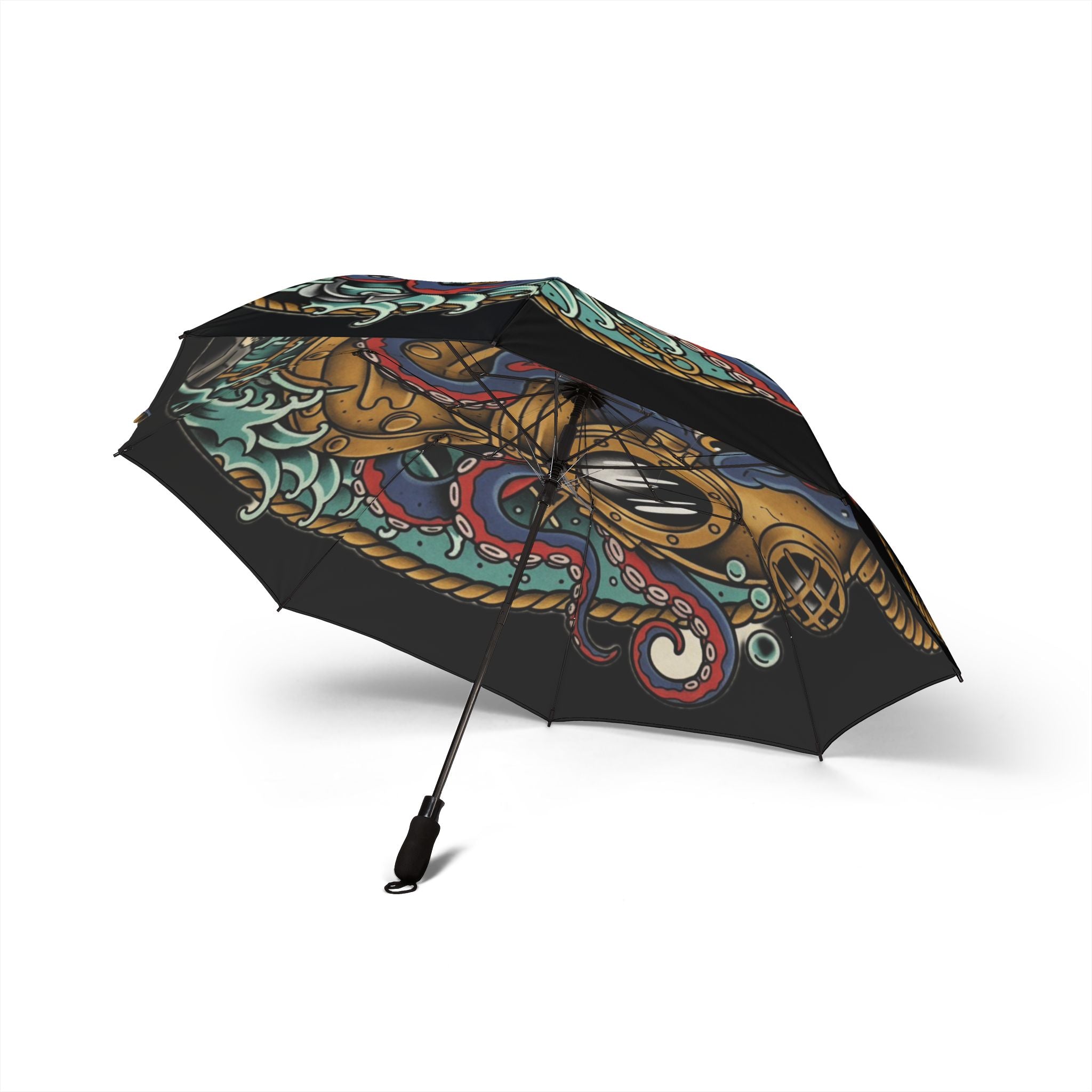 Octopus Design Semi-Automatic Umbrella, Stylish Rain Gear, Unique Gift, Outdoor Accessory, Fun Rainy Day Essential