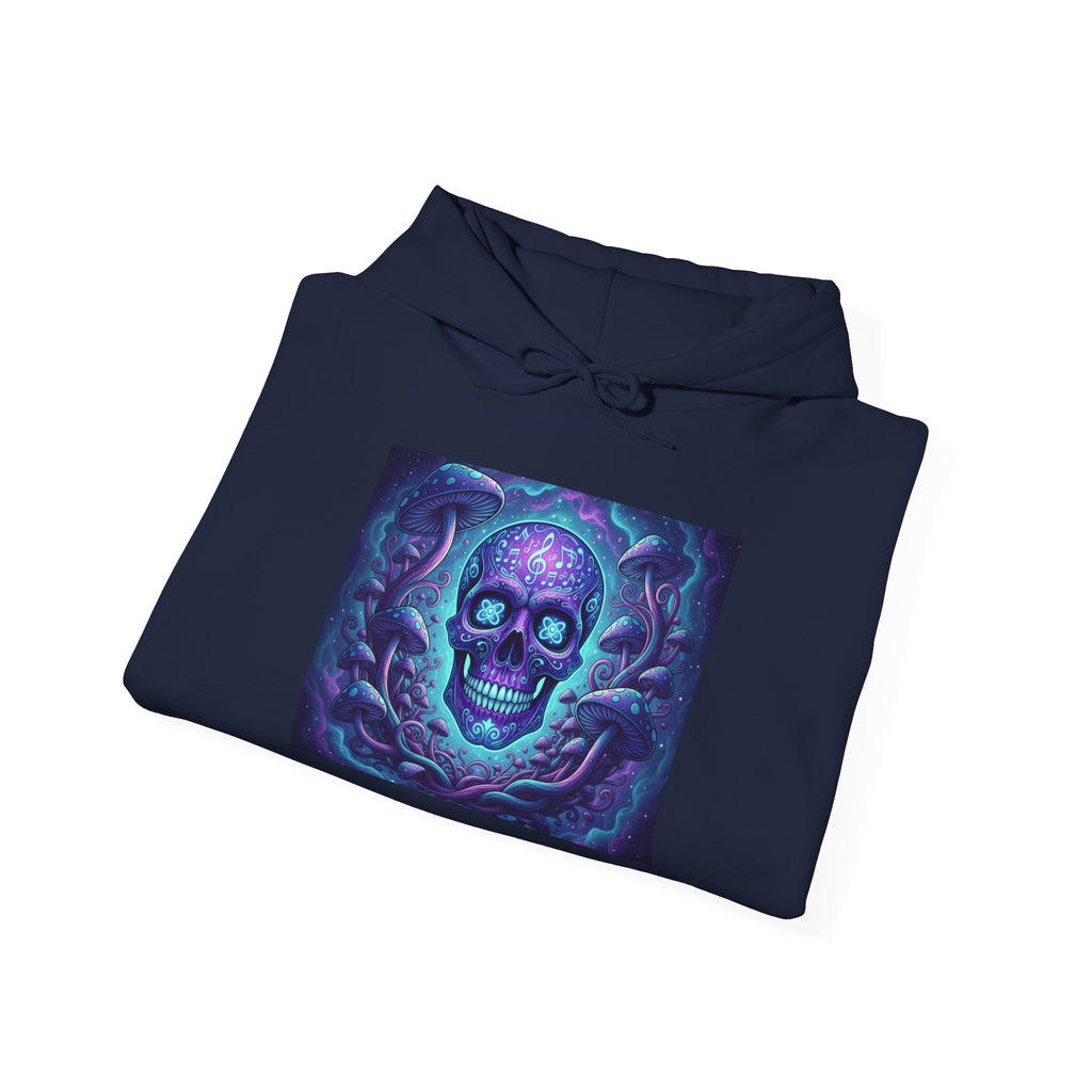 Purple Mystic Sugar Skull Hoodie Sweatshirt