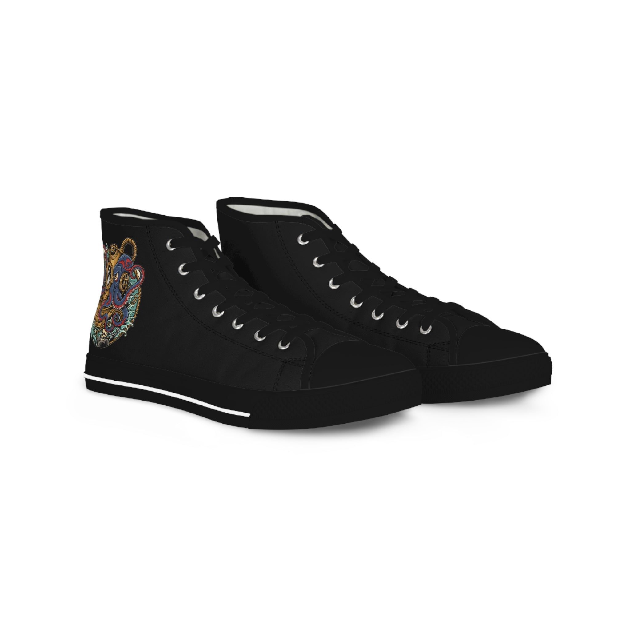 Stylish High Top Sneakers - Colorful Heart Design, Casual Footwear, Streetwear, Love Gifts, Unique Weekend Style