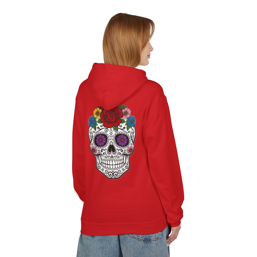 Bohemian Floral Skull Hoodie, Casual Unisex Sweatshirt, Trendy Gift for Her, Music Festival Apparel, Halloween Costume