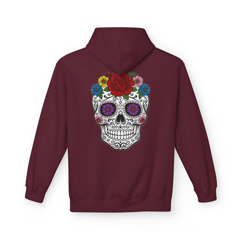 Bohemian Floral Skull Hoodie, Casual Unisex Sweatshirt, Trendy Gift for Her, Music Festival Apparel, Halloween Costume