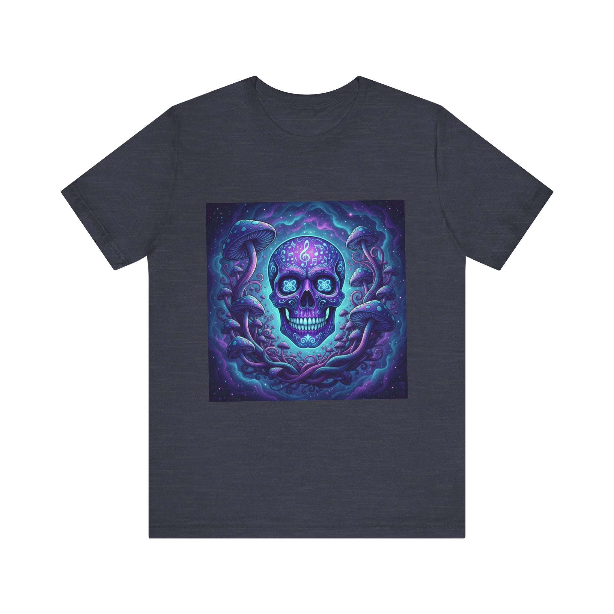 Gothic Skull Graphic Tee, Unisex T-Shirt, Casual Wear, Halloween Apparel, Music Festival Shirt, Edgy Streetwear, Unique Gift Idea