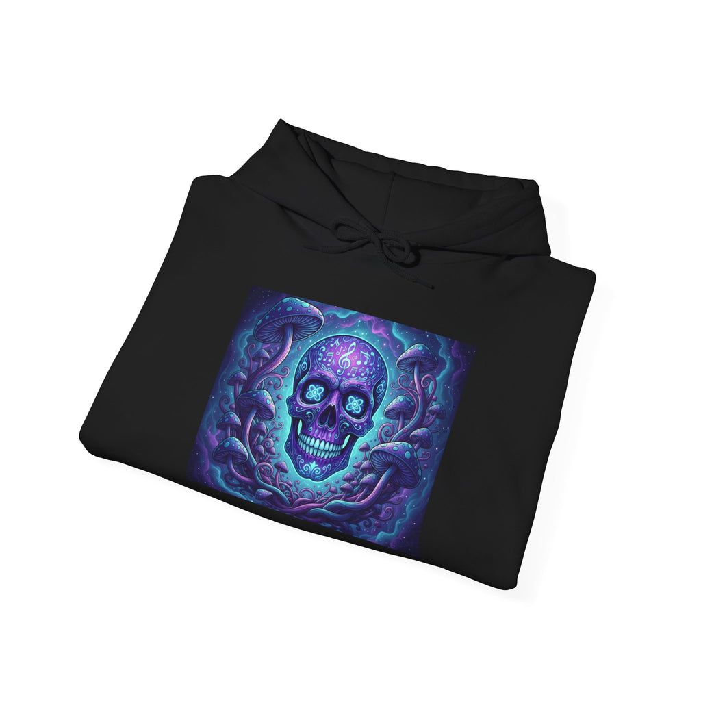 Purple Mystic Sugar Skull Hoodie Sweatshirt