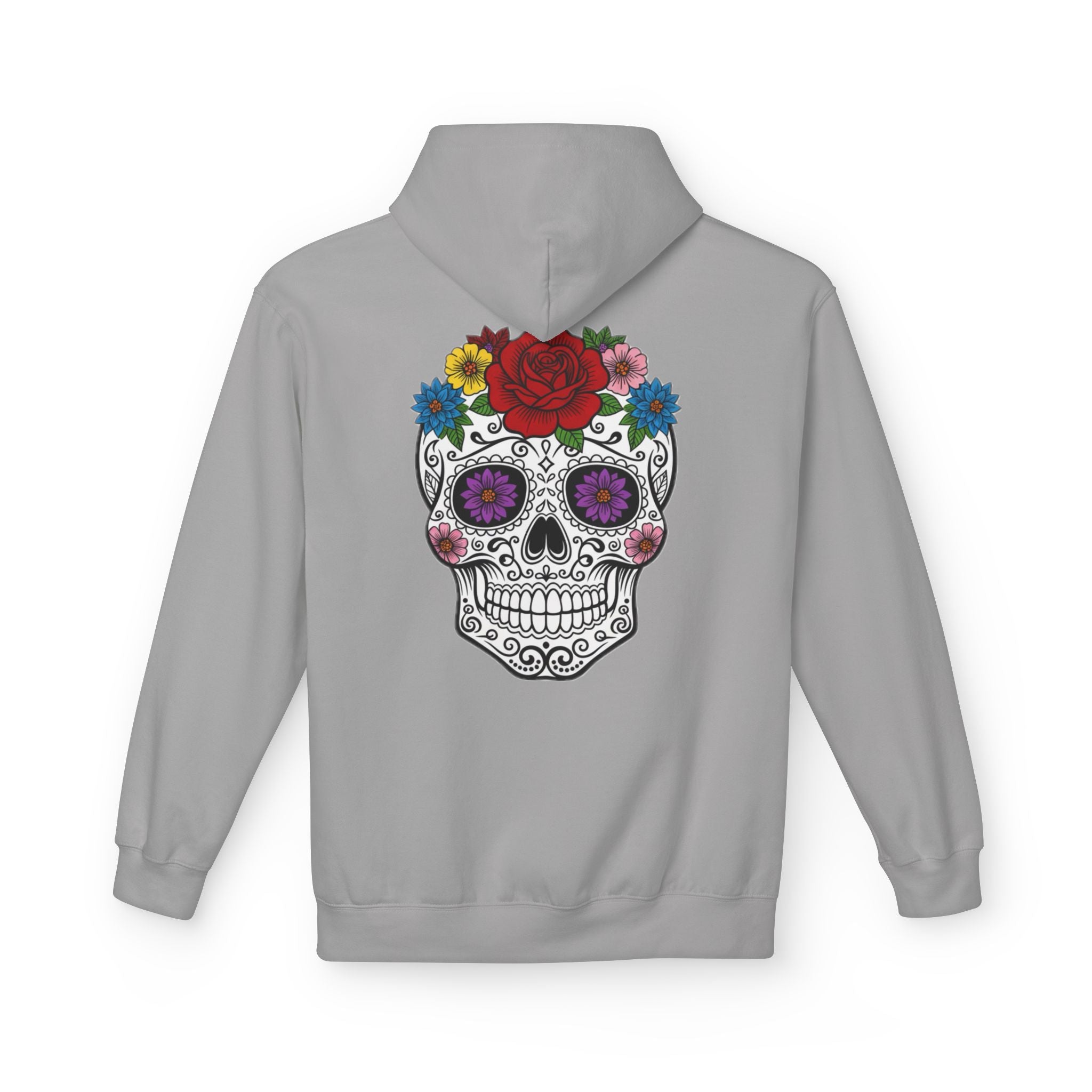 Bohemian Floral Skull Hoodie, Casual Unisex Sweatshirt, Trendy Gift for Her, Music Festival Apparel, Halloween Costume