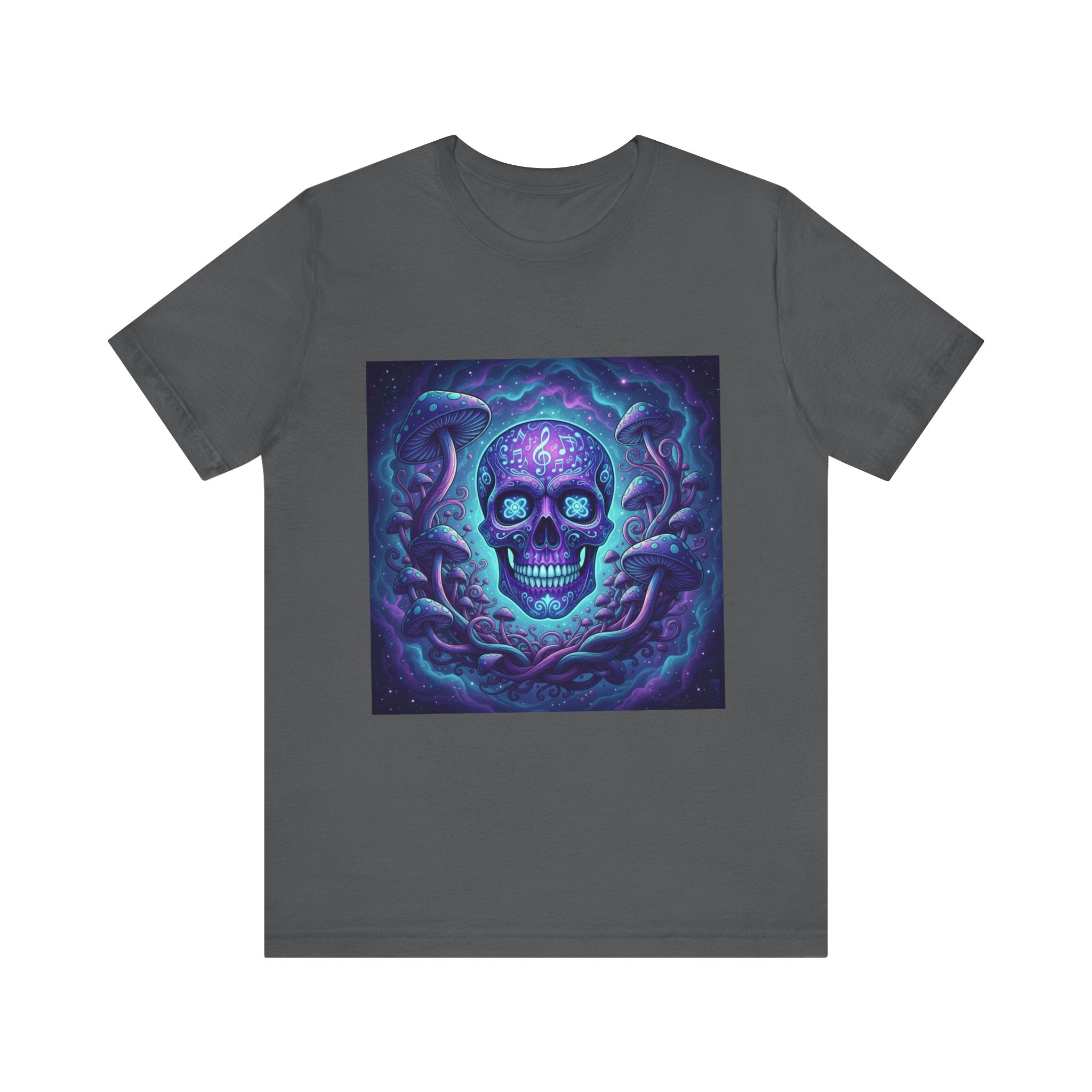 Gothic Skull Graphic Tee, Unisex T-Shirt, Casual Wear, Halloween Apparel, Music Festival Shirt, Edgy Streetwear, Unique Gift Idea