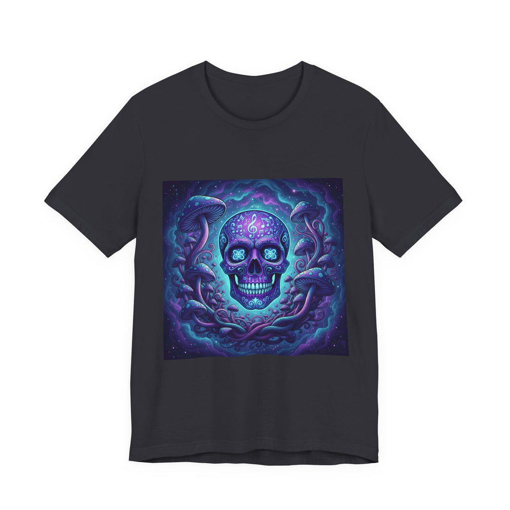 Gothic Skull Graphic Tee, Unisex T-Shirt, Casual Wear, Halloween Apparel, Music Festival Shirt, Edgy Streetwear, Unique Gift Idea