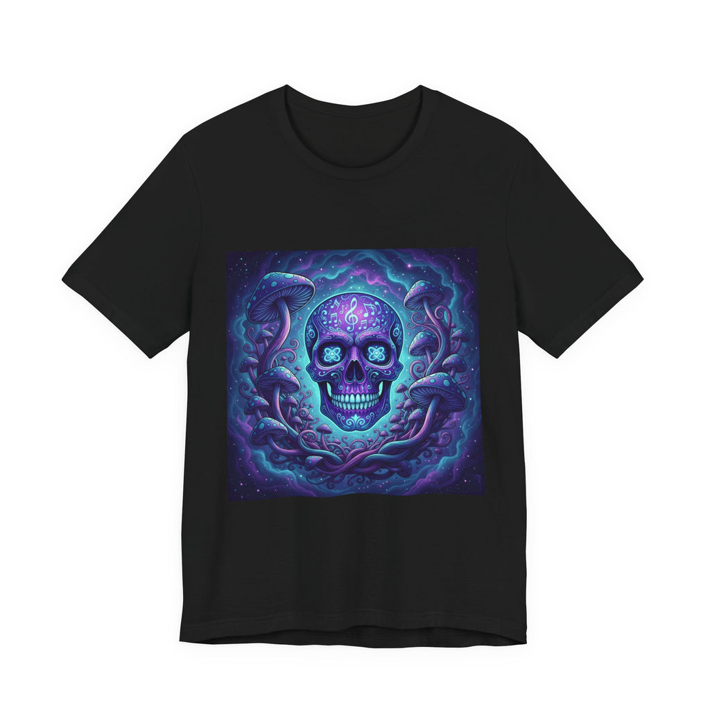 Gothic Skull Graphic Tee, Unisex T-Shirt, Casual Wear, Halloween Apparel, Music Festival Shirt, Edgy Streetwear, Unique Gift Idea