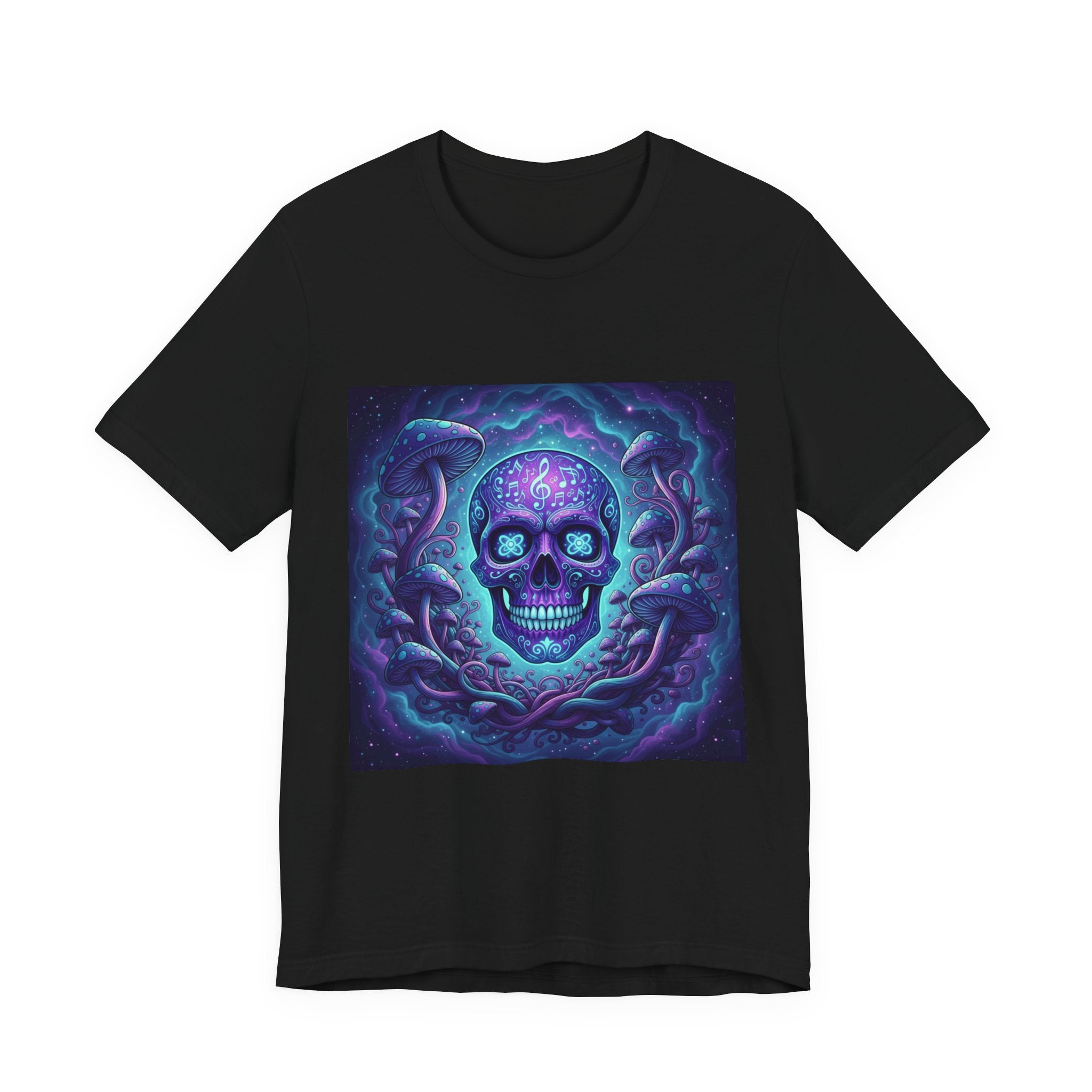 Gothic Skull Graphic Tee, Unisex T-Shirt, Casual Wear, Halloween Apparel, Music Festival Shirt, Edgy Streetwear, Unique Gift Idea