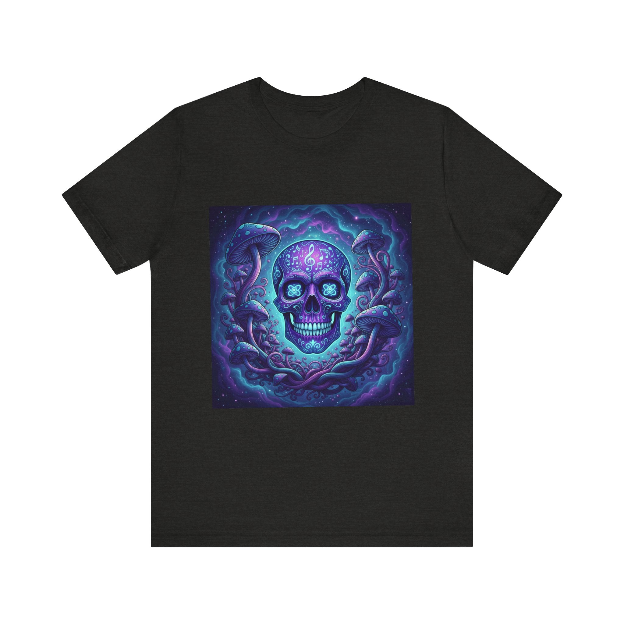 Gothic Skull Graphic Tee, Unisex T-Shirt, Casual Wear, Halloween Apparel, Music Festival Shirt, Edgy Streetwear, Unique Gift Idea