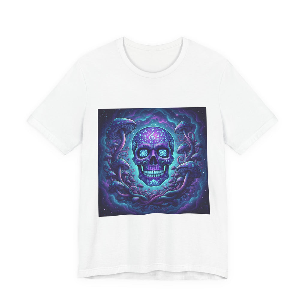 Gothic Skull Graphic Tee, Unisex T-Shirt, Casual Wear, Halloween Apparel, Music Festival Shirt, Edgy Streetwear, Unique Gift Idea