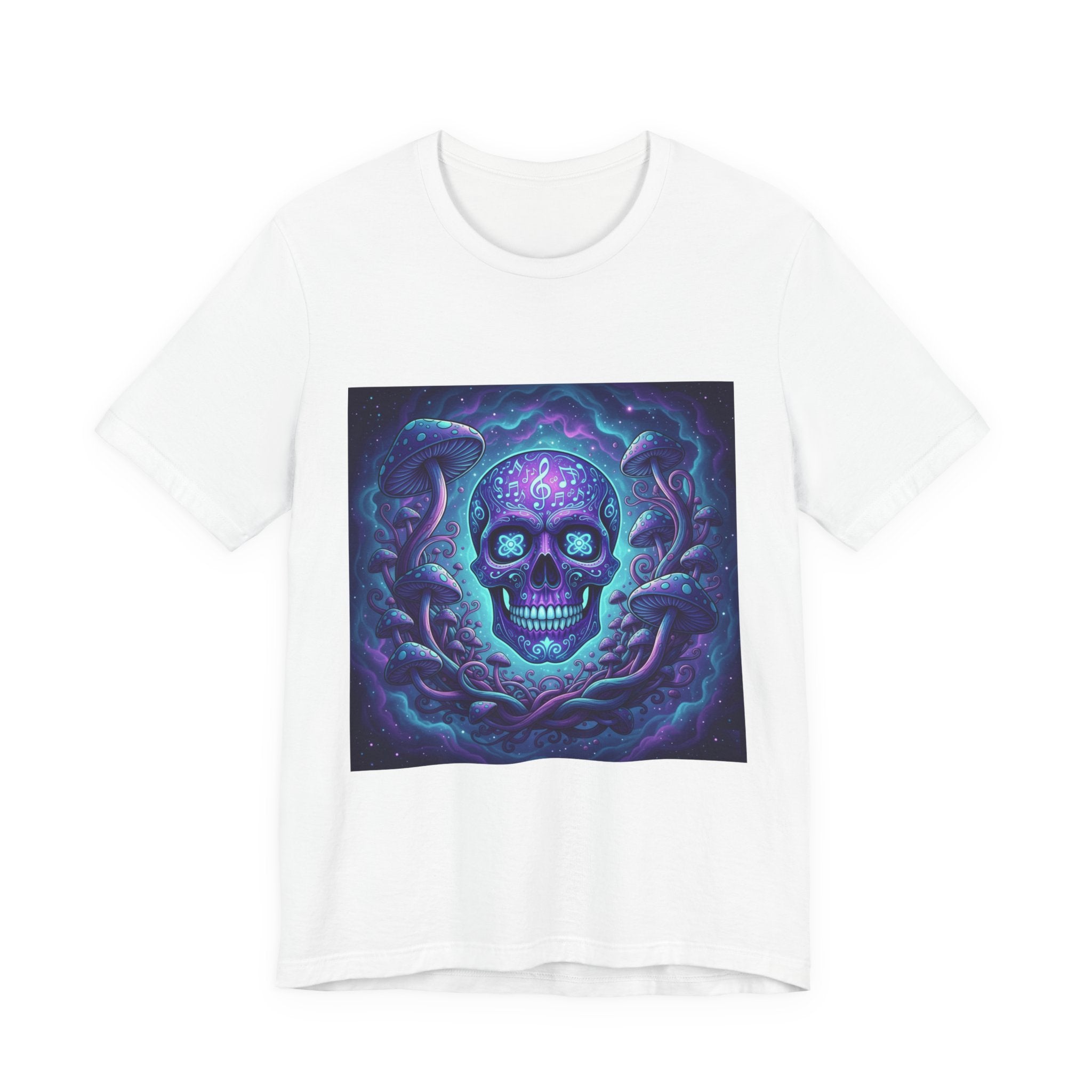 Gothic Skull Graphic Tee, Unisex T-Shirt, Casual Wear, Halloween Apparel, Music Festival Shirt, Edgy Streetwear, Unique Gift Idea