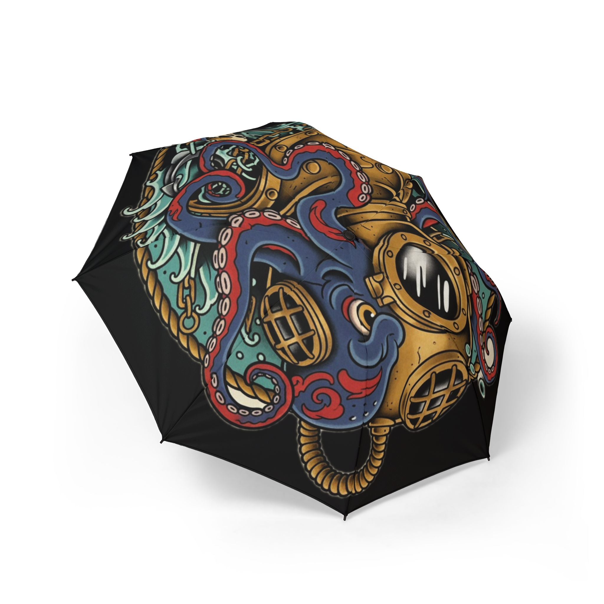 Octopus Design Semi-Automatic Umbrella, Stylish Rain Gear, Unique Gift, Outdoor Accessory, Fun Rainy Day Essential
