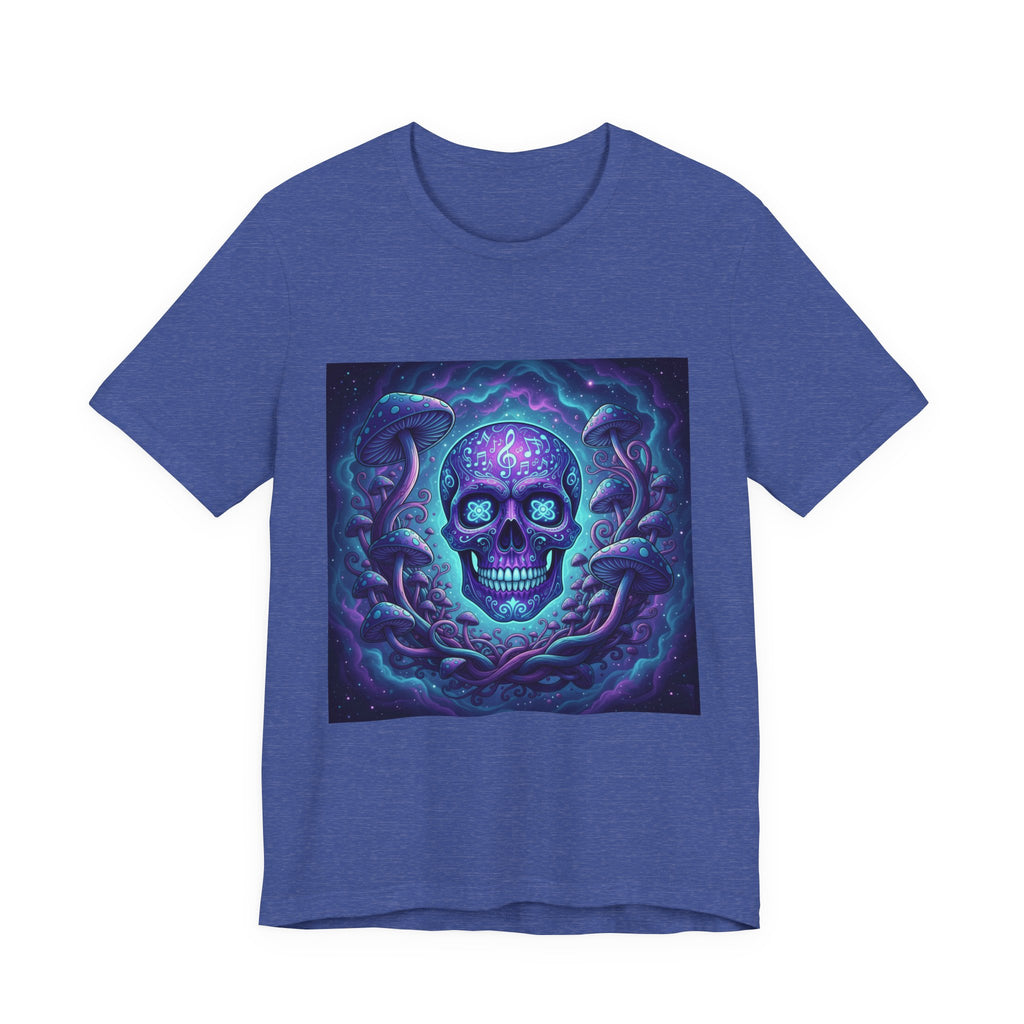 Gothic Skull Graphic Tee, Unisex T-Shirt, Casual Wear, Halloween Apparel, Music Festival Shirt, Edgy Streetwear, Unique Gift Idea