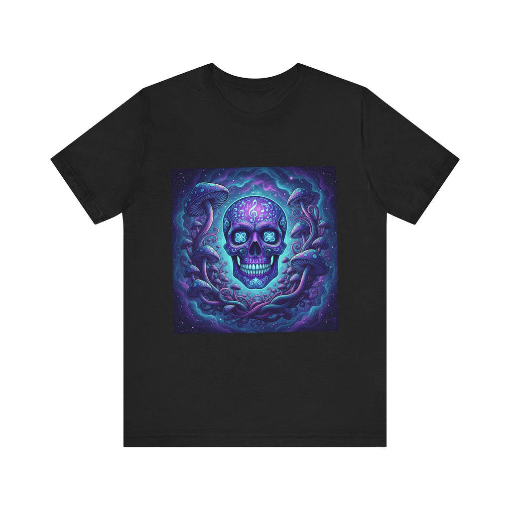 Gothic Skull Graphic Tee, Unisex T-Shirt, Casual Wear, Halloween Apparel, Music Festival Shirt, Edgy Streetwear, Unique Gift Idea