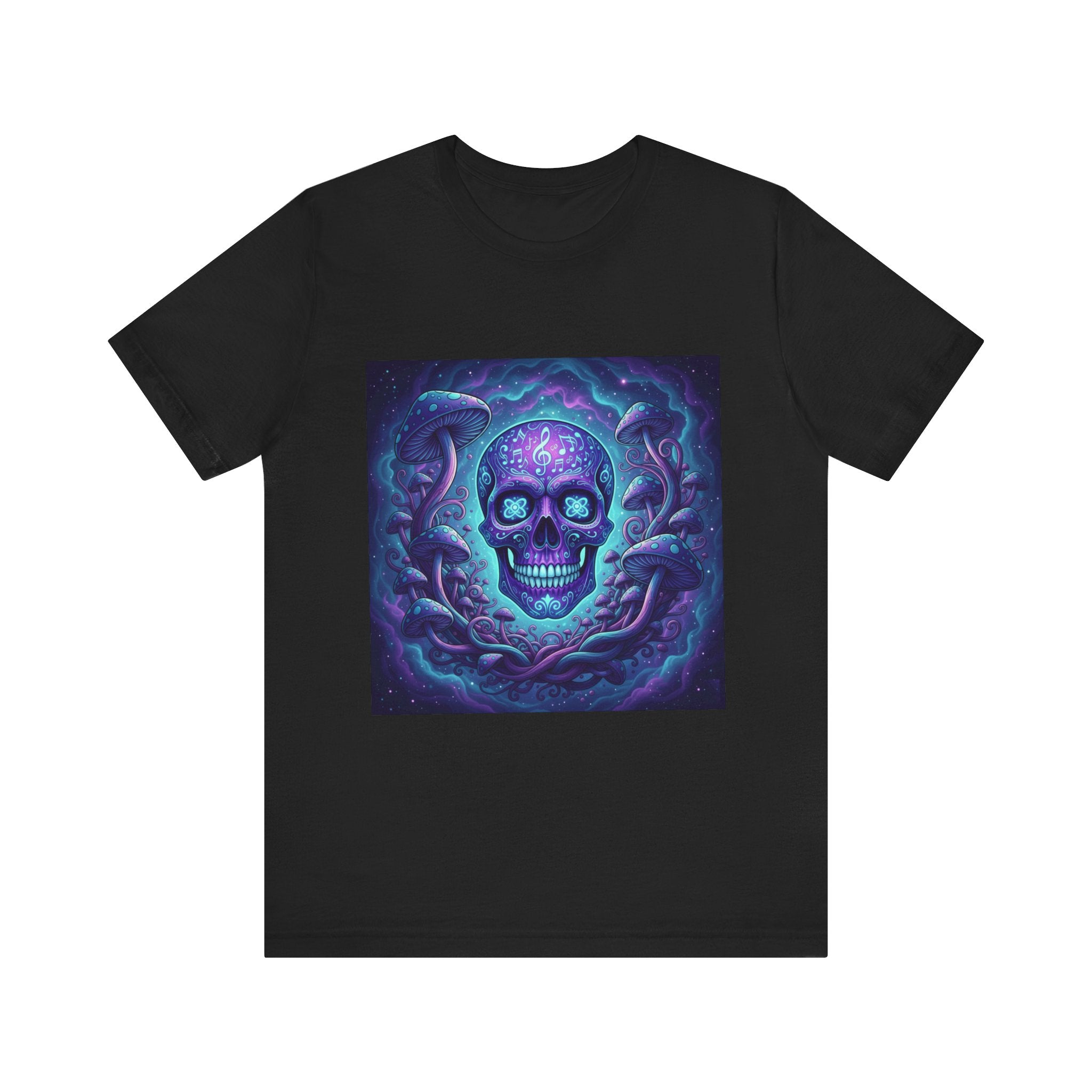 Gothic Skull Graphic Tee, Unisex T-Shirt, Casual Wear, Halloween Apparel, Music Festival Shirt, Edgy Streetwear, Unique Gift Idea
