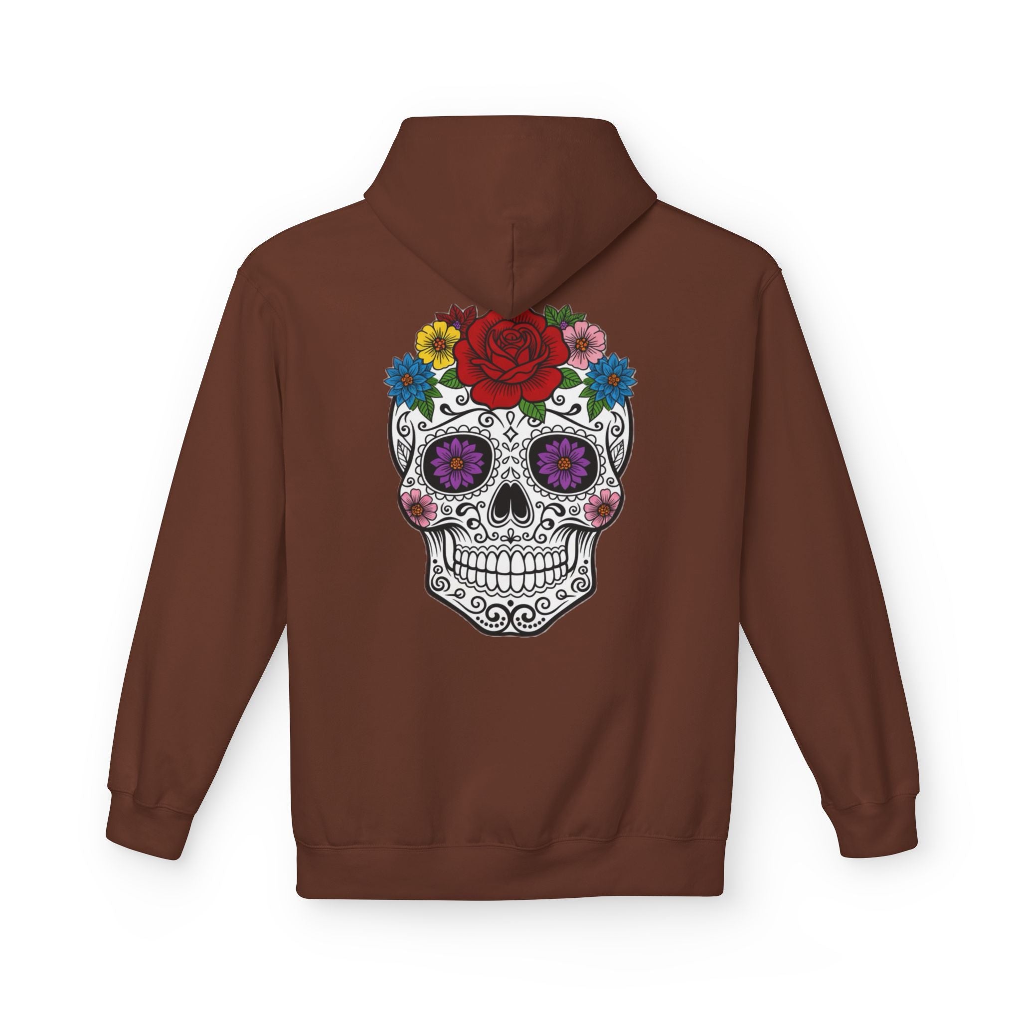 Bohemian Floral Skull Hoodie, Casual Unisex Sweatshirt, Trendy Gift for Her, Music Festival Apparel, Halloween Costume