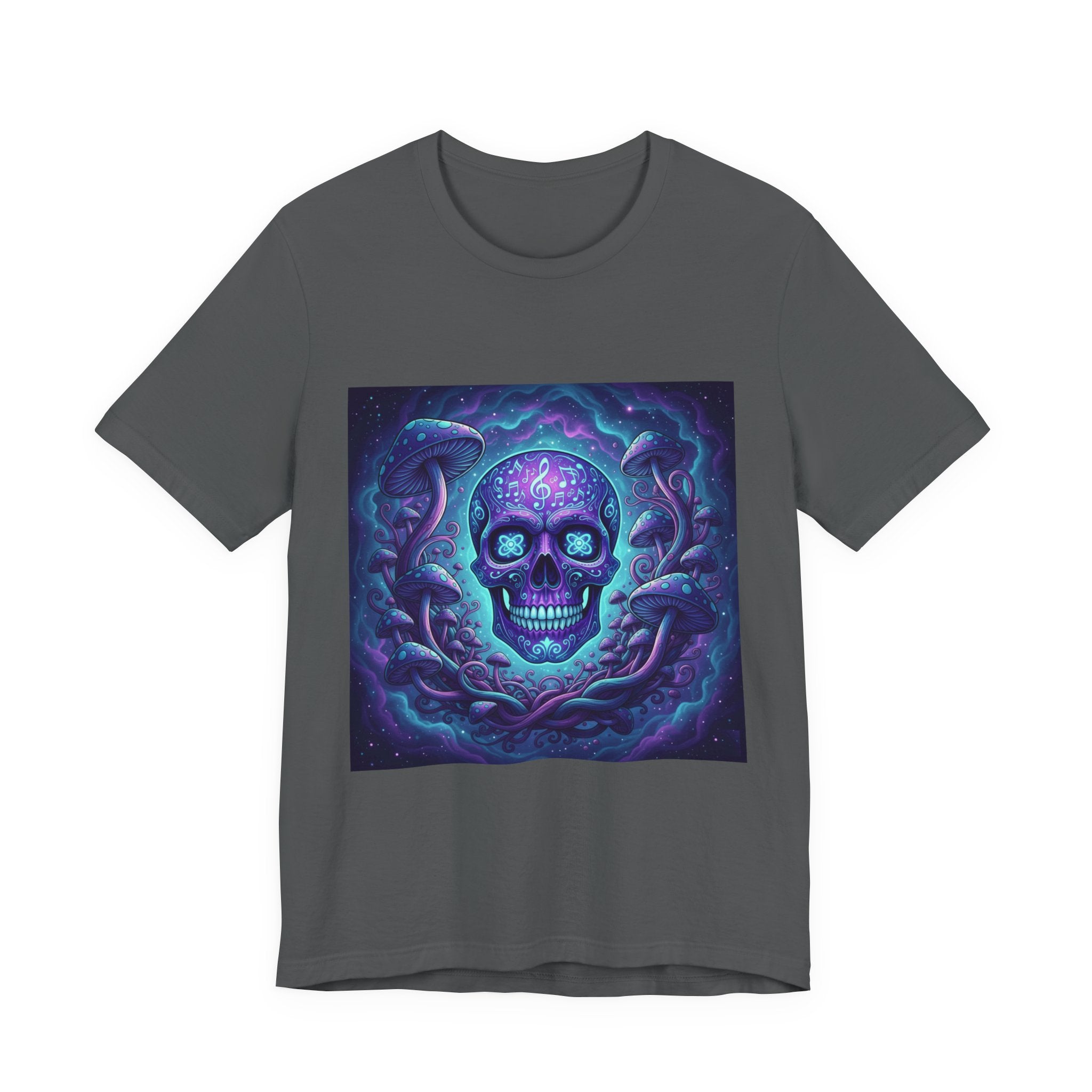 Gothic Skull Graphic Tee, Unisex T-Shirt, Casual Wear, Halloween Apparel, Music Festival Shirt, Edgy Streetwear, Unique Gift Idea