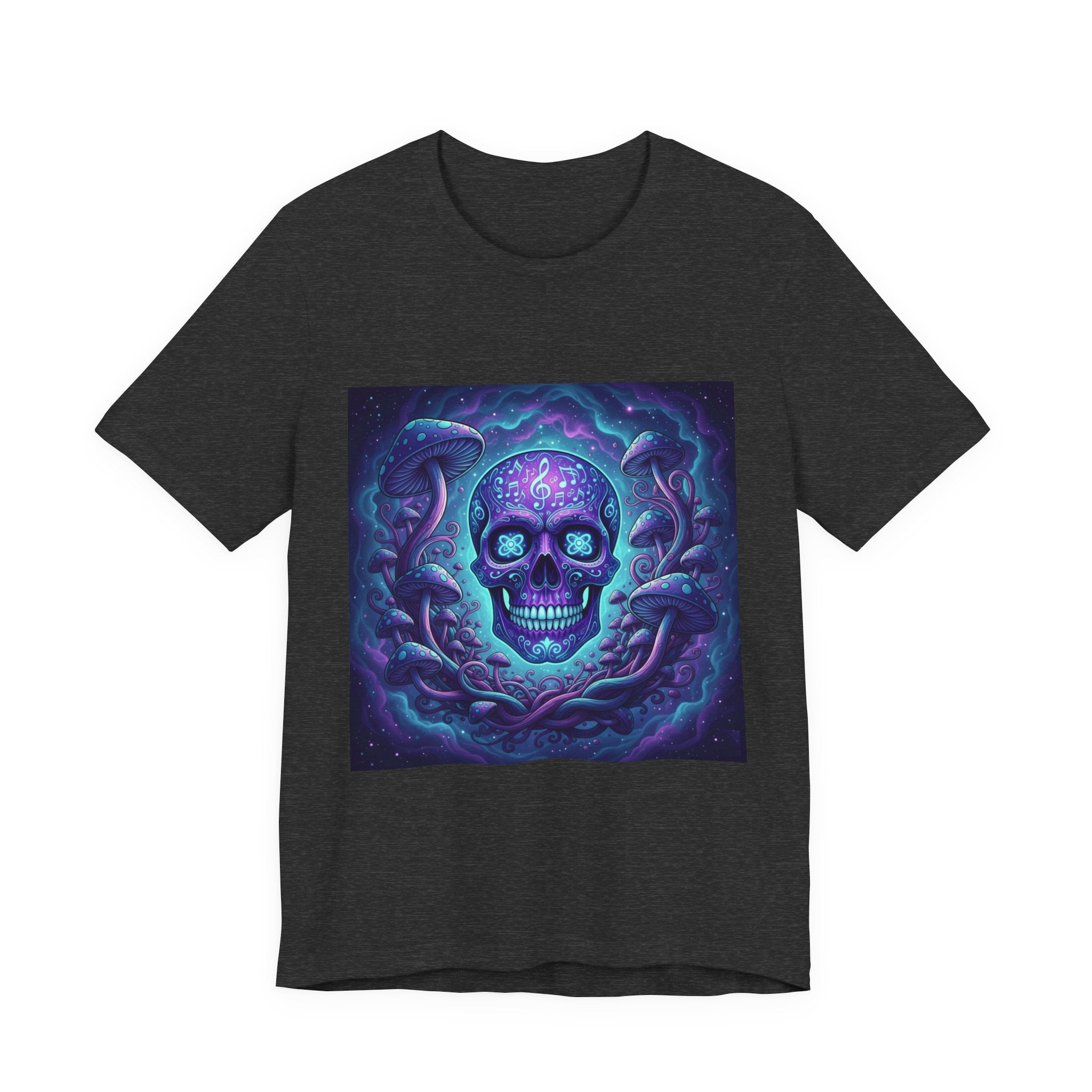 Gothic Skull Graphic Tee, Unisex T-Shirt, Casual Wear, Halloween Apparel, Music Festival Shirt, Edgy Streetwear, Unique Gift Idea