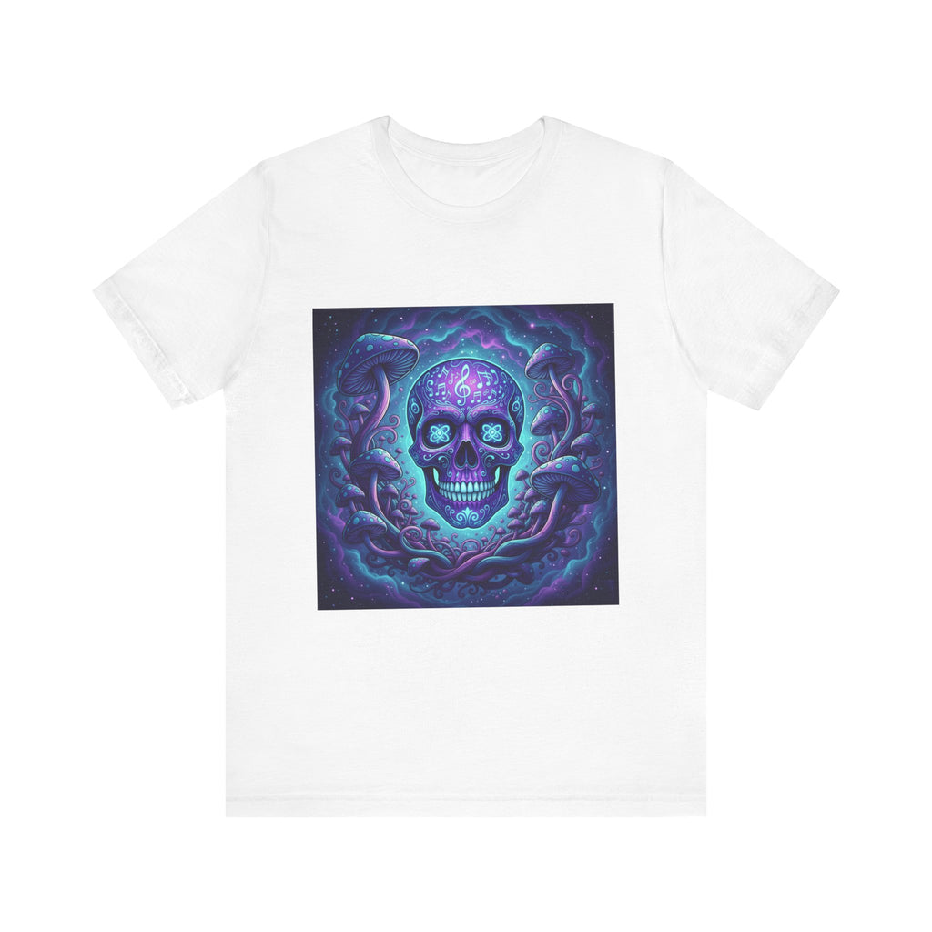Gothic Skull Graphic Tee, Unisex T-Shirt, Casual Wear, Halloween Apparel, Music Festival Shirt, Edgy Streetwear, Unique Gift Idea