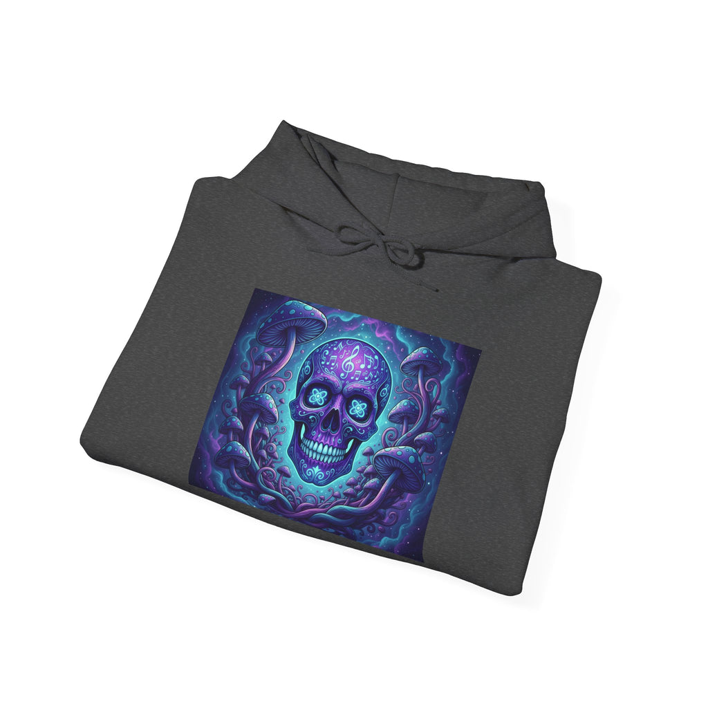 Purple Mystic Sugar Skull Hoodie Sweatshirt