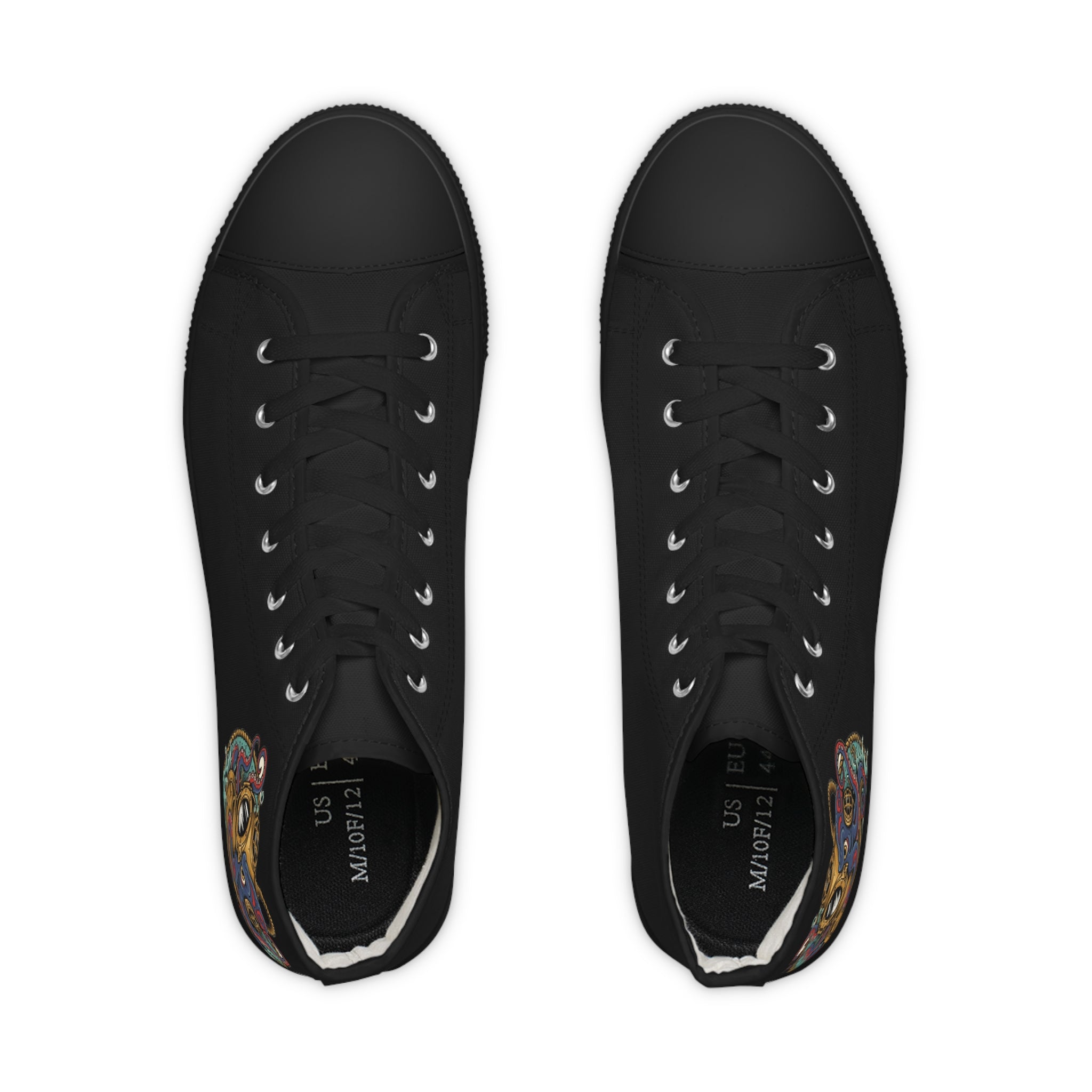 Stylish High Top Sneakers - Colorful Heart Design, Casual Footwear, Streetwear, Love Gifts, Unique Weekend Style