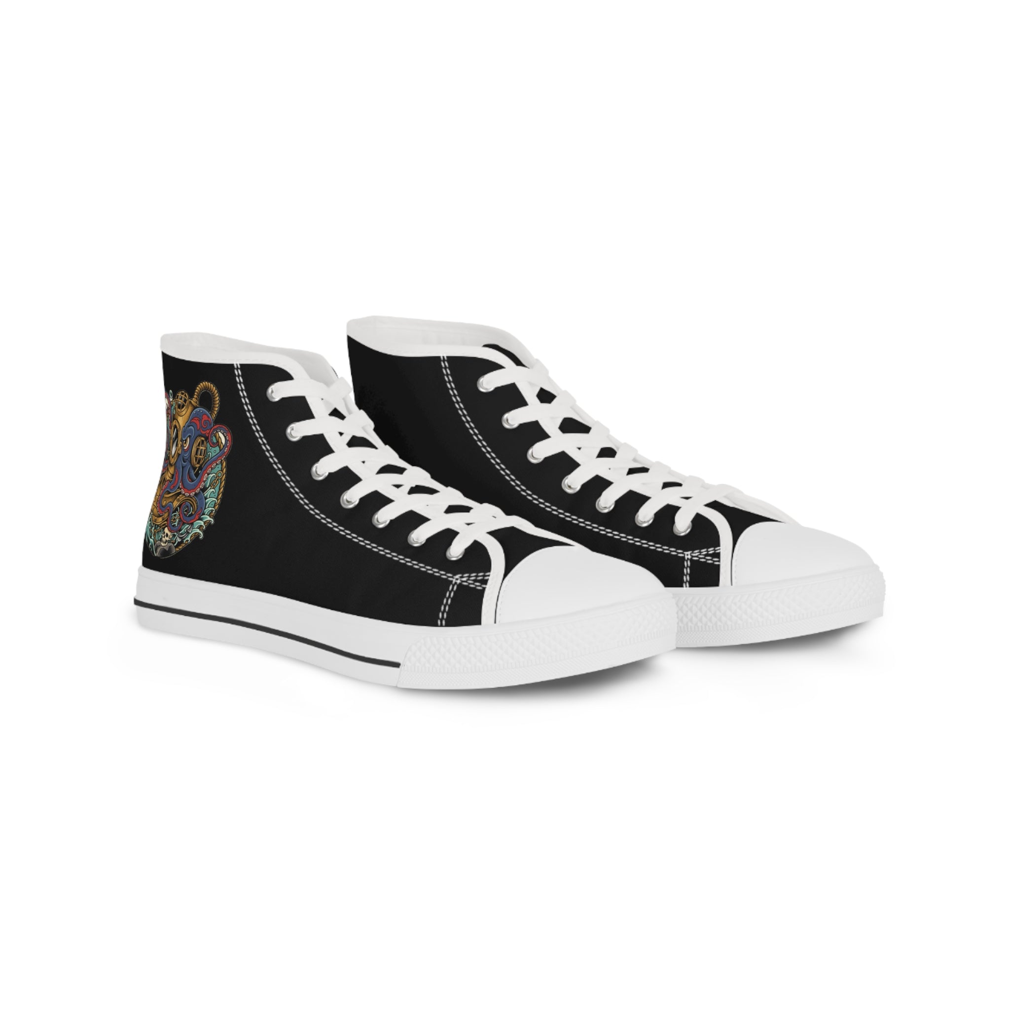 Stylish High Top Sneakers - Colorful Heart Design, Casual Footwear, Streetwear, Love Gifts, Unique Weekend Style