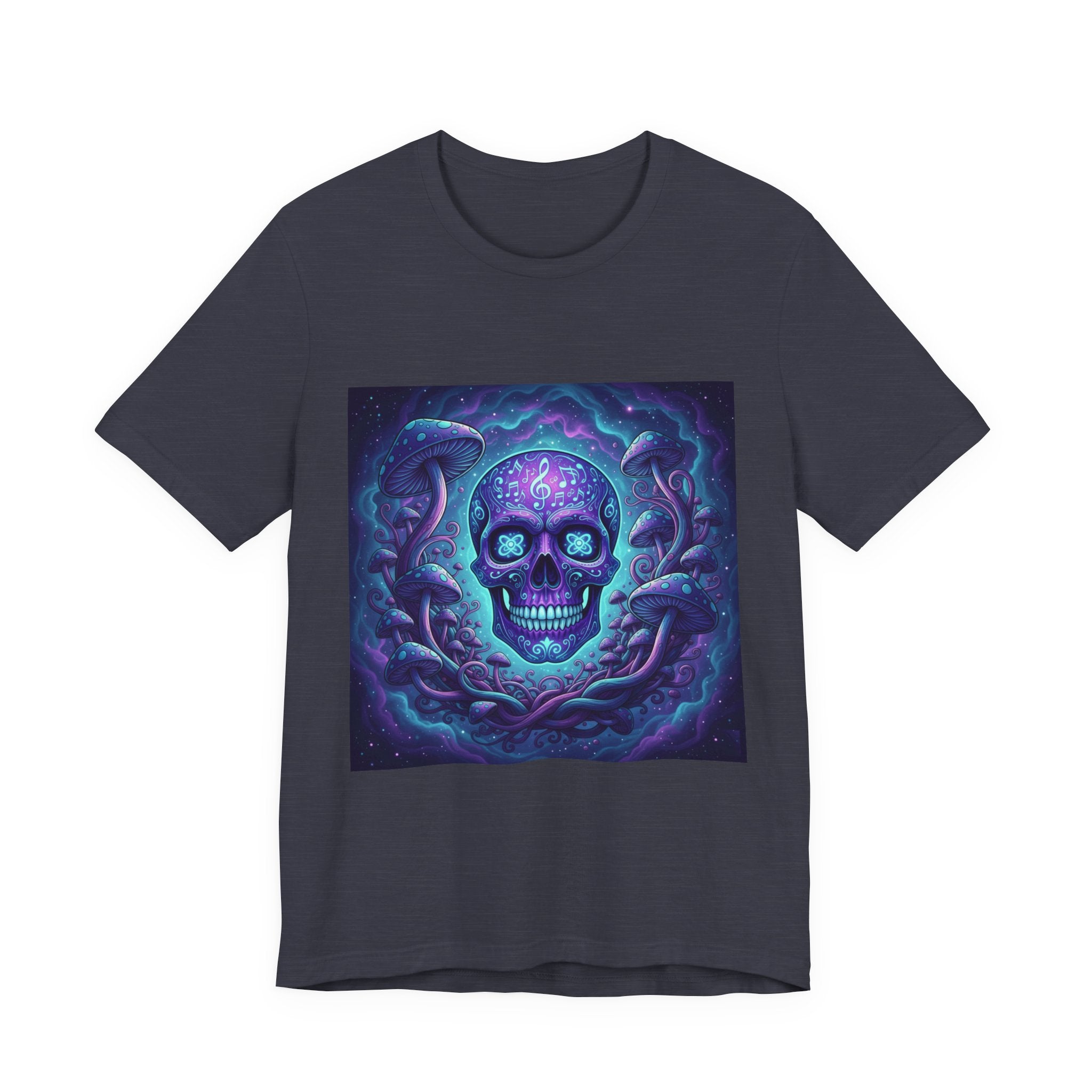 Gothic Skull Graphic Tee, Unisex T-Shirt, Casual Wear, Halloween Apparel, Music Festival Shirt, Edgy Streetwear, Unique Gift Idea