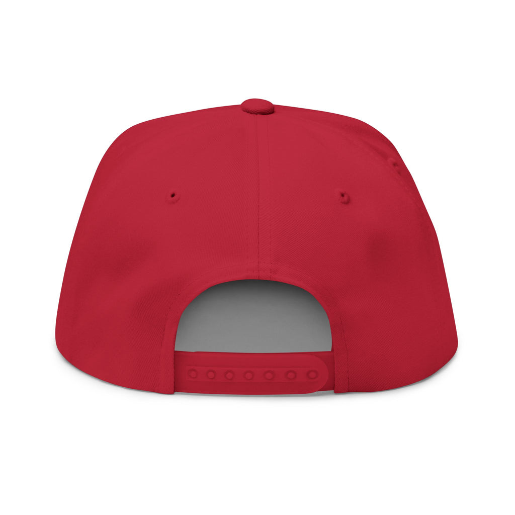 Stylish Embroidered Flat Bill Cap - Panther Design, Streetwear, Gift for Him, Accessory for All Occasions